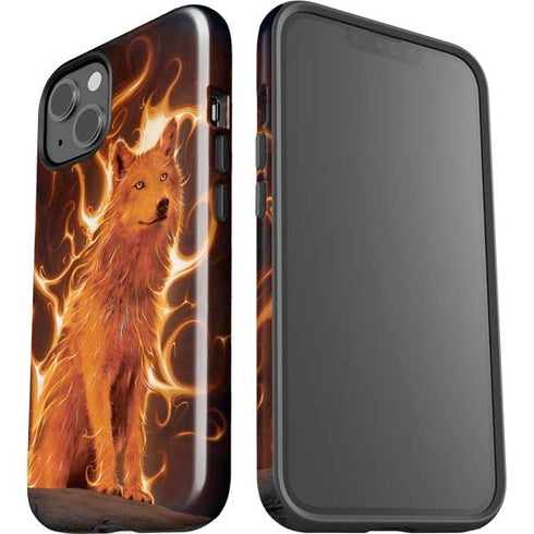 Phoenix Wolf by Vincent Hie iPhone 15 Plus Impact Case