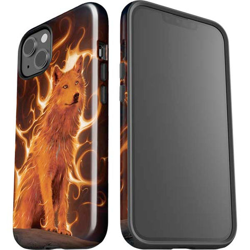 Phoenix Wolf by Vincent Hie iPhone 15 Impact Case
