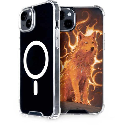 Phoenix Wolf by Vincent Hie iPhone 15 Plus MagSafe Case