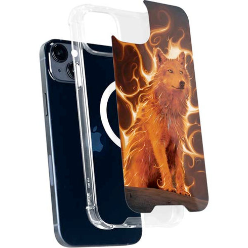 Phoenix Wolf by Vincent Hie iPhone 15 Plus MagSafe Case