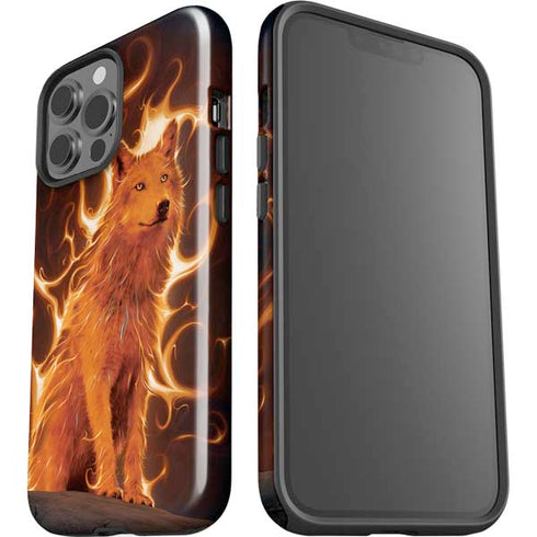 Phoenix Wolf by Vincent Hie iPhone 15 Pro Max Impact Case