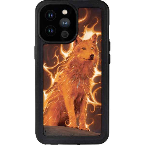 Vincent Hie Phoenix Wolf iPhone 14 Pro Max Waterproof Case