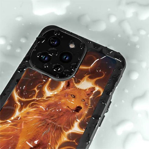 Vincent Hie Phoenix Wolf iPhone 14 Pro Max Waterproof Case