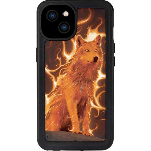 Phoenix Wolf by Vincent Hie iPhone 15 Plus Waterproof Case