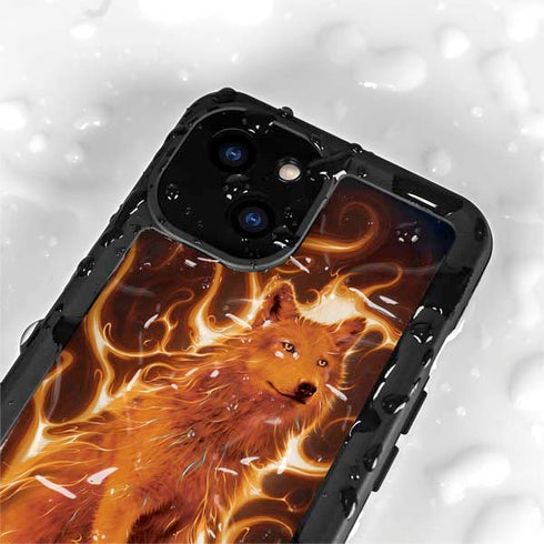 Phoenix Wolf by Vincent Hie iPhone 15 Plus Waterproof Case