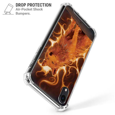 Phoenix Wolf by Vincent Hie iPhone XR Clear Case