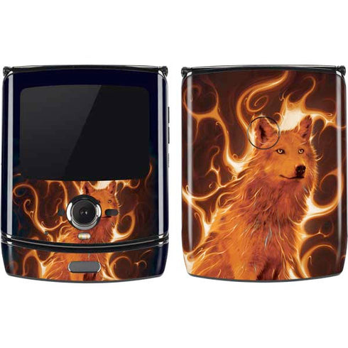 Vincent Hie Phoenix Wolf Motorola RAZR Skin