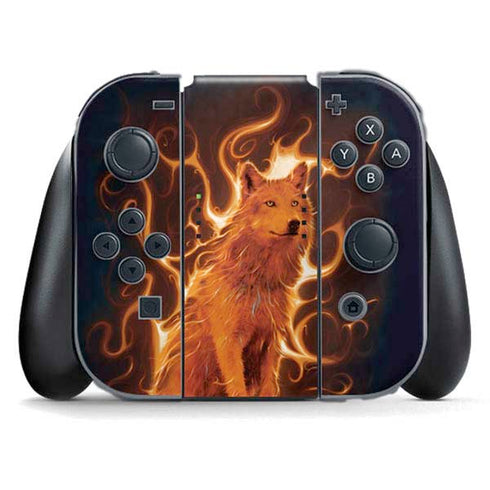 Phoenix Wolf by Vincent Hie Nintendo Switch (2017-2021) Joy-Con Controller Skin