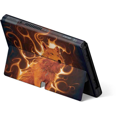 Vincent Hie Phoenix Wolf Nintendo Switch OLED (2021) Skin