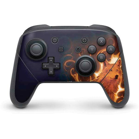 Vincent Hie Phoenix Wolf Nintendo Switch Pro Controller Skin