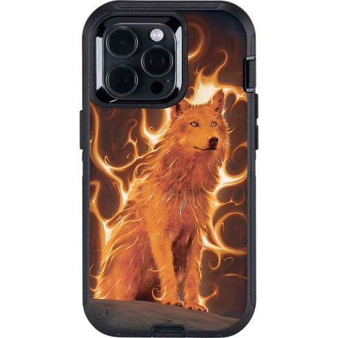 Phoenix Wolf by Vincent Hie Otterbox Defender iPhone Skin