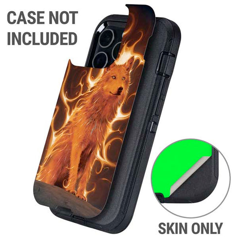 Phoenix Wolf by Vincent Hie Otterbox Defender iPhone Skin