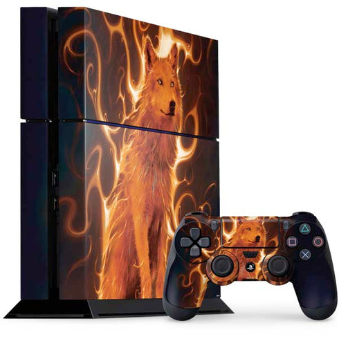 Vincent Hie Phoenix Wolf PS4 Console and Controller Bundle Skin