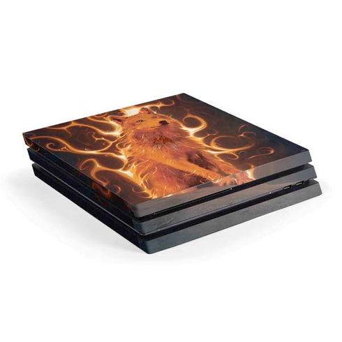 Vincent Hie Phoenix Wolf PS4 Pro Console Skin