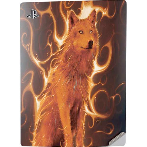 Vincent Hie Phoenix Wolf PS5 Digital Edition Console Skin