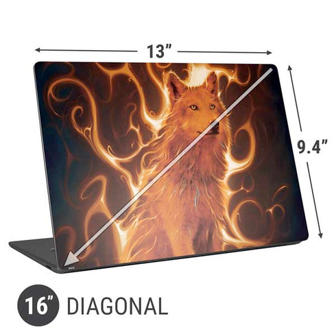 Vincent Hie Phoenix Wolf Universal Laptop 16in (13 x 9.4in) Skin