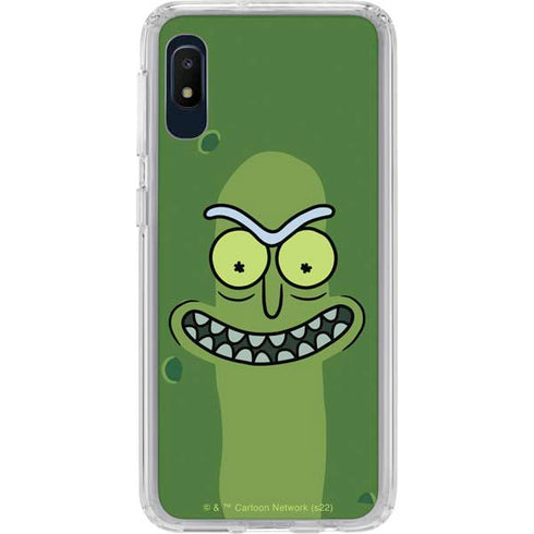 Adult Swim Rick and Morty Pickle Rick Galaxy A10e Clear Case