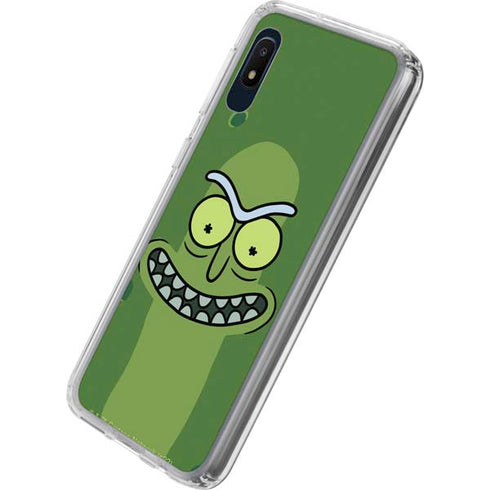 Adult Swim Rick and Morty Pickle Rick Galaxy A10e Clear Case