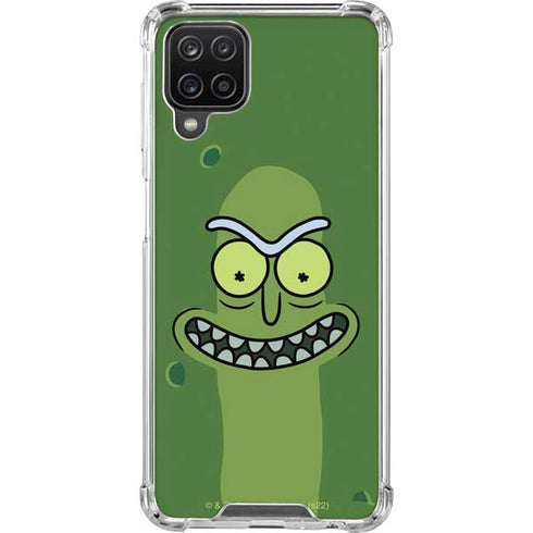 Adult Swim Rick and Morty Pickle Rick Galaxy A12 Clear Case