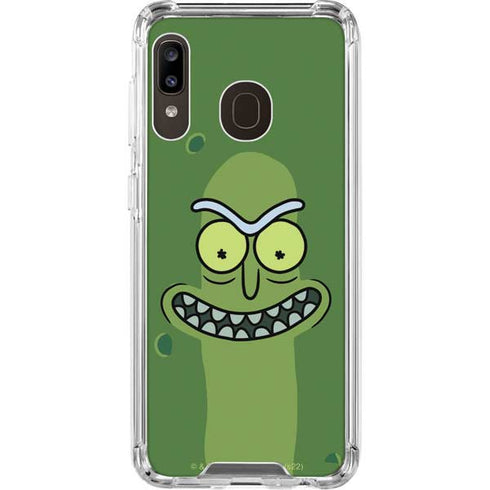 Adult Swim Rick and Morty Pickle Rick Galaxy A30 Clear Case