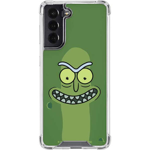 Adult Swim Rick and Morty Pickle Rick Galaxy S22 Clear Case