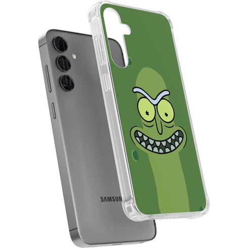 Adult Swim Rick and Morty Pickle Rick Galaxy S24 Plus Clear Case