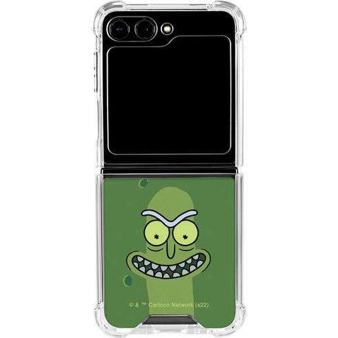 Adult Swim Rick and Morty Pickle Rick Galaxy Z Flip5 5G Clear Case