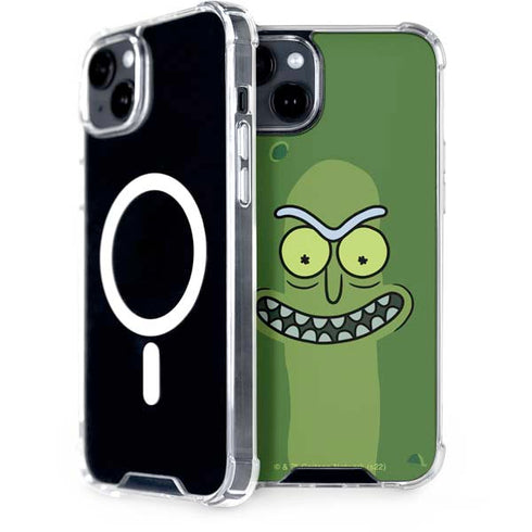 Adult Swim Rick and Morty Pickle Rick iPhone 15 MagSafe Case