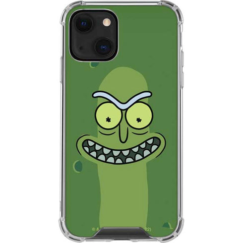 Adult Swim Rick and Morty Pickle Rick iPhone 14 Plus Clear Case