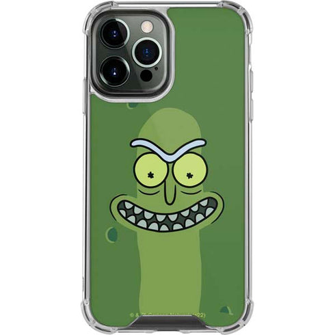 Adult Swim Rick and Morty Pickle Rick iPhone 14 Pro Max Clear Case