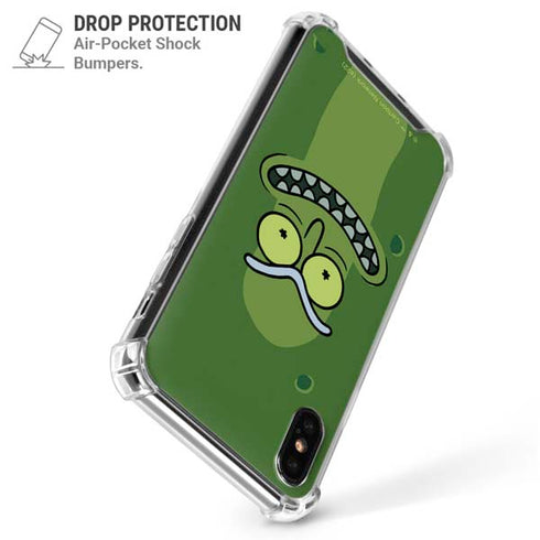 Adult Swim Rick and Morty Pickle Rick iPhone XS Max Clear Case