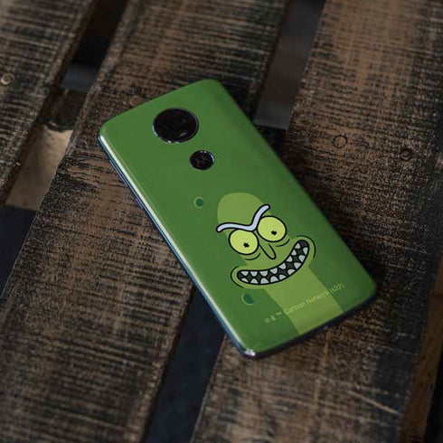 Adult Swim Rick and Morty Pickle Rick Moto E5 Plus Skin