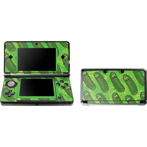 Adult Swim Rick and Morty Pickle Rick Pattern 3DS (2011) Skin