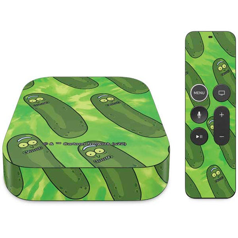 Adult Swim Rick and Morty Pickle Rick Pattern Apple TV Skin