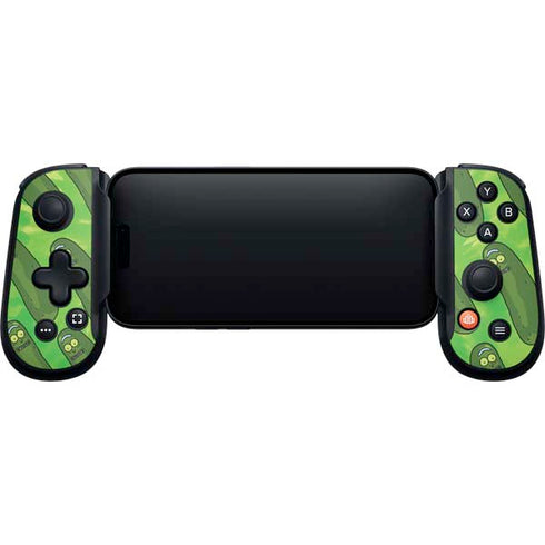 Adult Swim Rick and Morty Pickle Rick Pattern Backbone One for iPhone Game Controller Skin