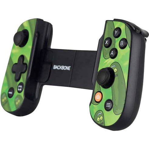Adult Swim Rick and Morty Pickle Rick Pattern Backbone One for iPhone Game Controller Skin