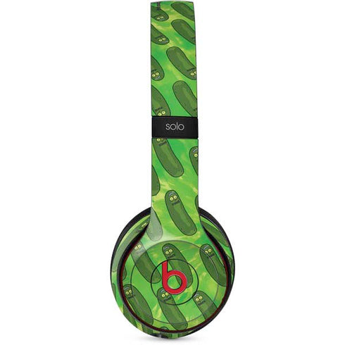 Adult Swim Rick and Morty Pickle Rick Pattern Beats Solo 2 Wireless Skin