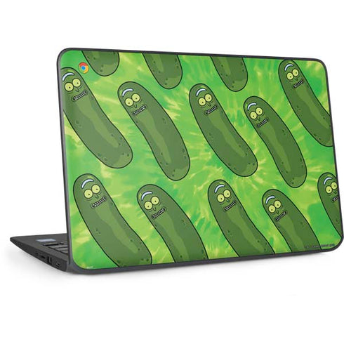 Adult Swim Rick and Morty Pickle Rick Pattern HP Chromebook Skin