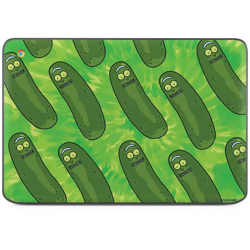 Adult Swim Rick and Morty Pickle Rick Pattern HP Chromebook Skin