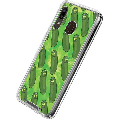 Adult Swim Rick and Morty Pickle Rick Pattern Galaxy A30 Clear Case