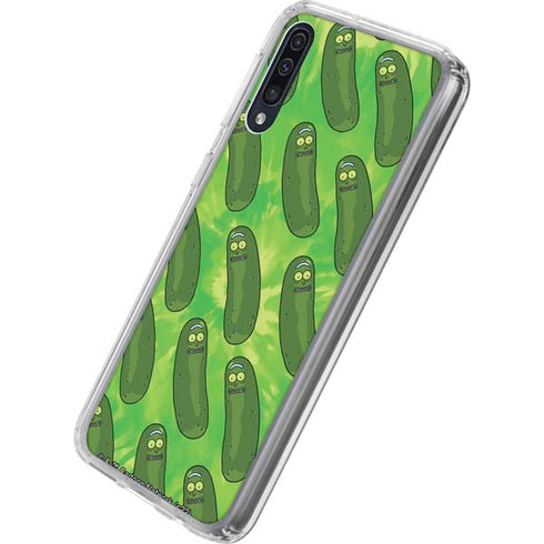 Adult Swim Rick and Morty Pickle Rick Pattern Galaxy A50 Clear Case