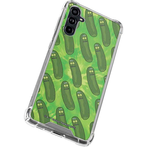 Adult Swim Rick and Morty Pickle Rick Pattern Galaxy A54 5G Clear Case