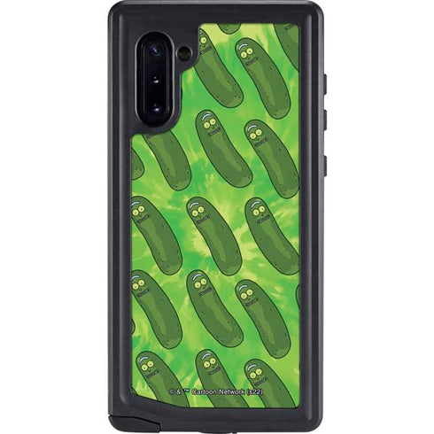 Adult Swim Rick and Morty Pickle Rick Pattern Galaxy Note 10 Waterproof Case
