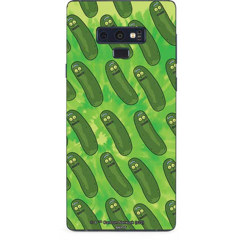 Adult Swim Rick and Morty Pickle Rick Pattern Galaxy Note 9 Skin