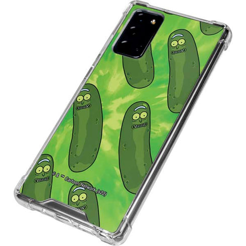 Adult Swim Rick and Morty Pickle Rick Pattern Galaxy Note20 5G Clear Case