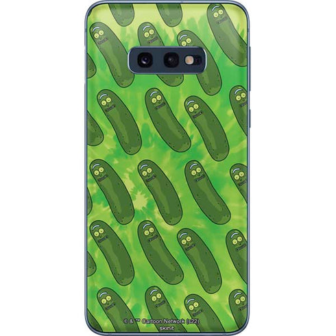 Adult Swim Rick and Morty Pickle Rick Pattern Galaxy S10e Skin
