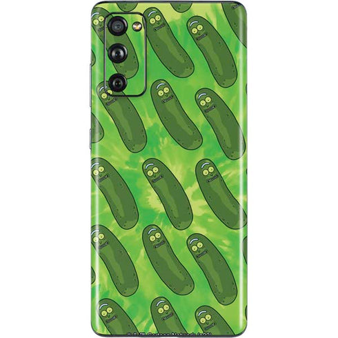 Adult Swim Rick and Morty Pickle Rick Pattern Galaxy S20 Fan Edition Skin