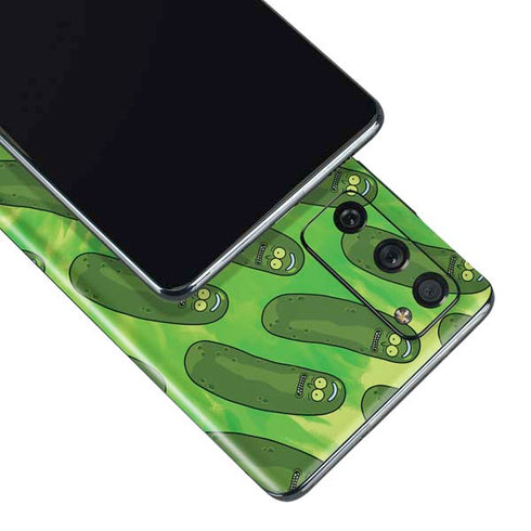Adult Swim Rick and Morty Pickle Rick Pattern Galaxy S20 Fan Edition Skin