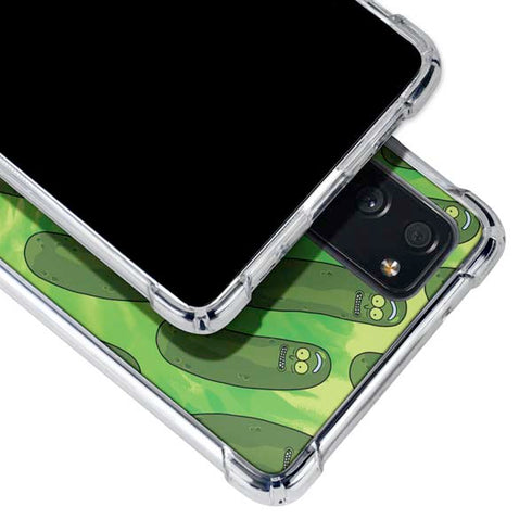 Adult Swim Rick and Morty Pickle Rick Pattern Galaxy S20 FE Clear Case