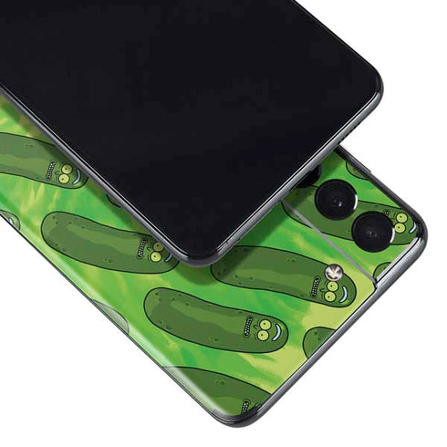 Adult Swim Rick and Morty Pickle Rick Pattern Galaxy S21 5G Skin